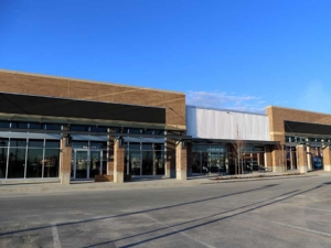 Glass Storefront Installation on a Shopping Center building